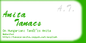 anita tanacs business card